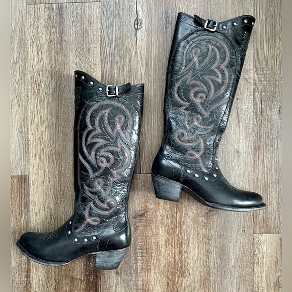 Ariat Shoes - Ariat wanderlust black cowboy western leather boots